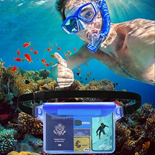 AiRunTech Waterproof Crossbody Belt Bag for Women Men,River Lake Canoe Essential Accessories Must Haves,Waterproof Pouch for Phone Passport Wallet Purse with Waist Strap