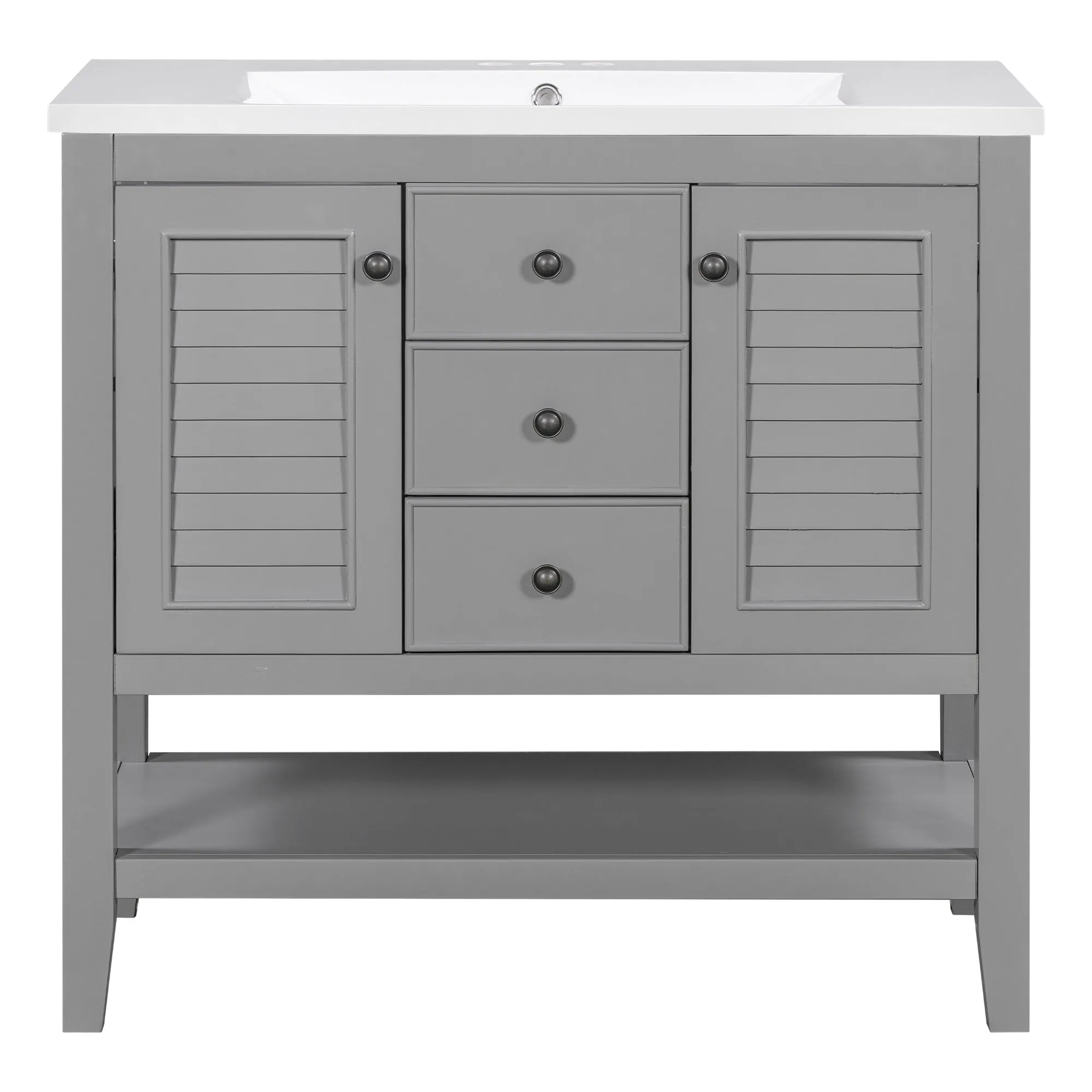 Bathroom Vanity with Ceramic Basin