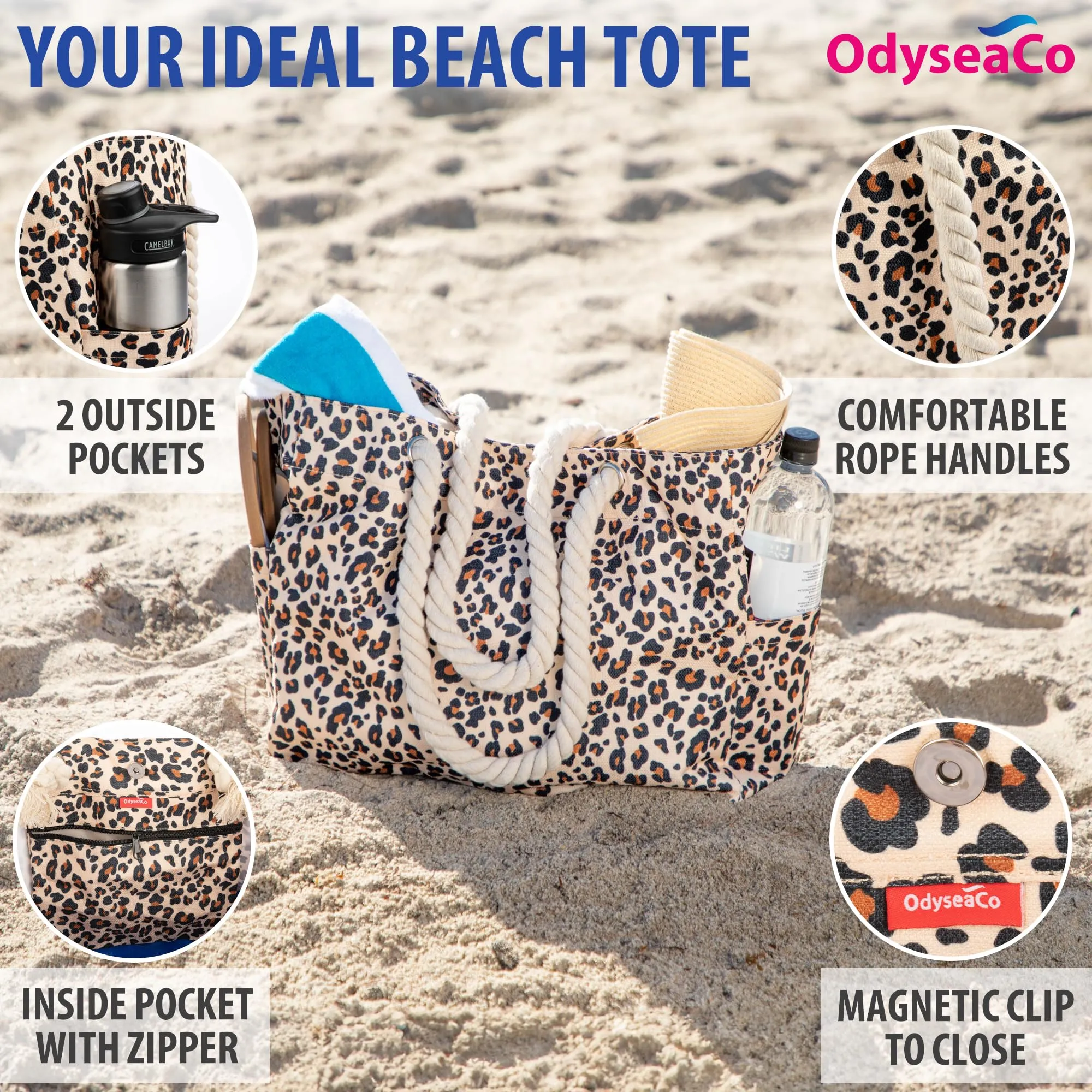 Beach Bags for Women - Large Beach Tote Bag - Beach Bags Waterproof Sandproof