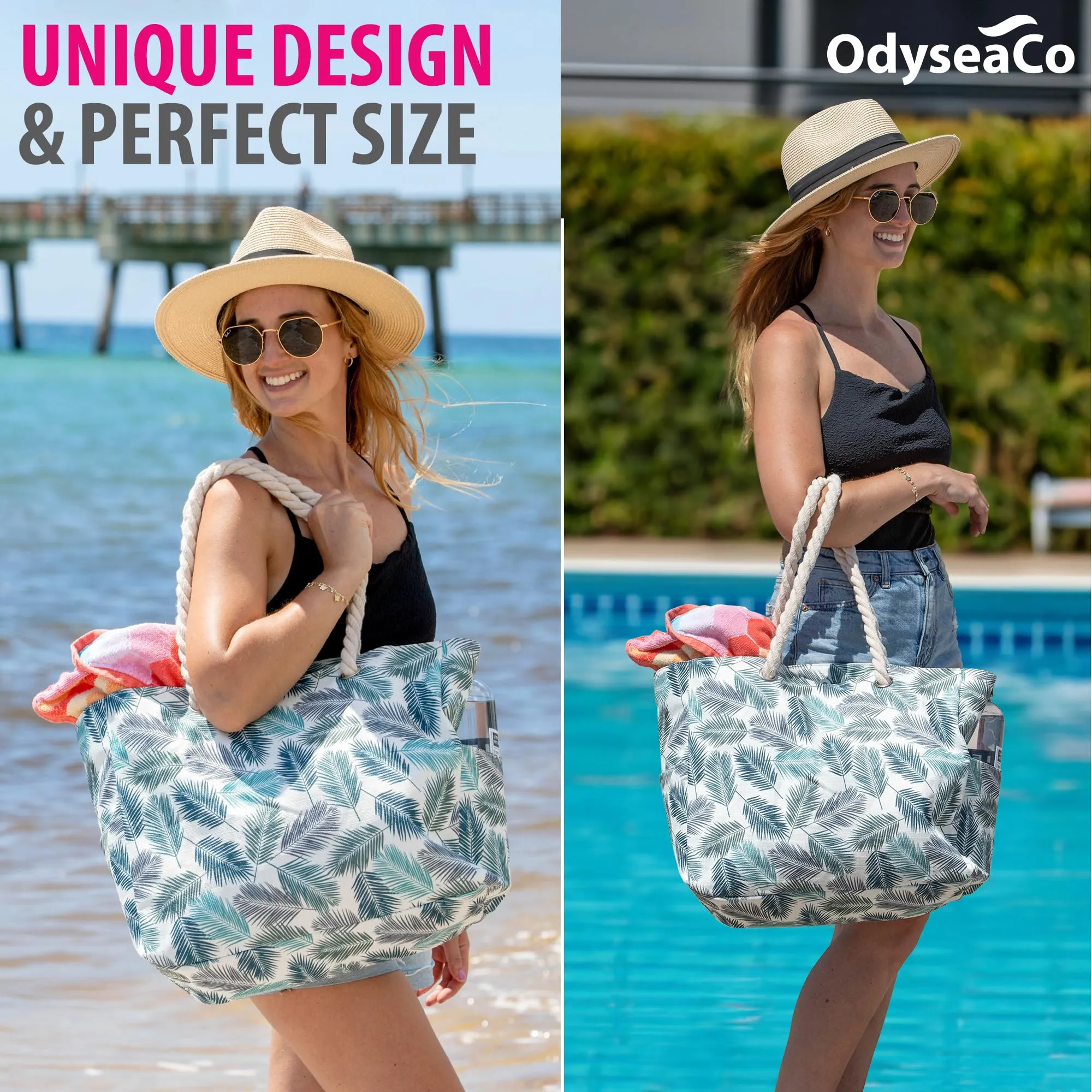 Beach Bags for Women - Large Beach Tote Bag - Beach Bags Waterproof Sandproof