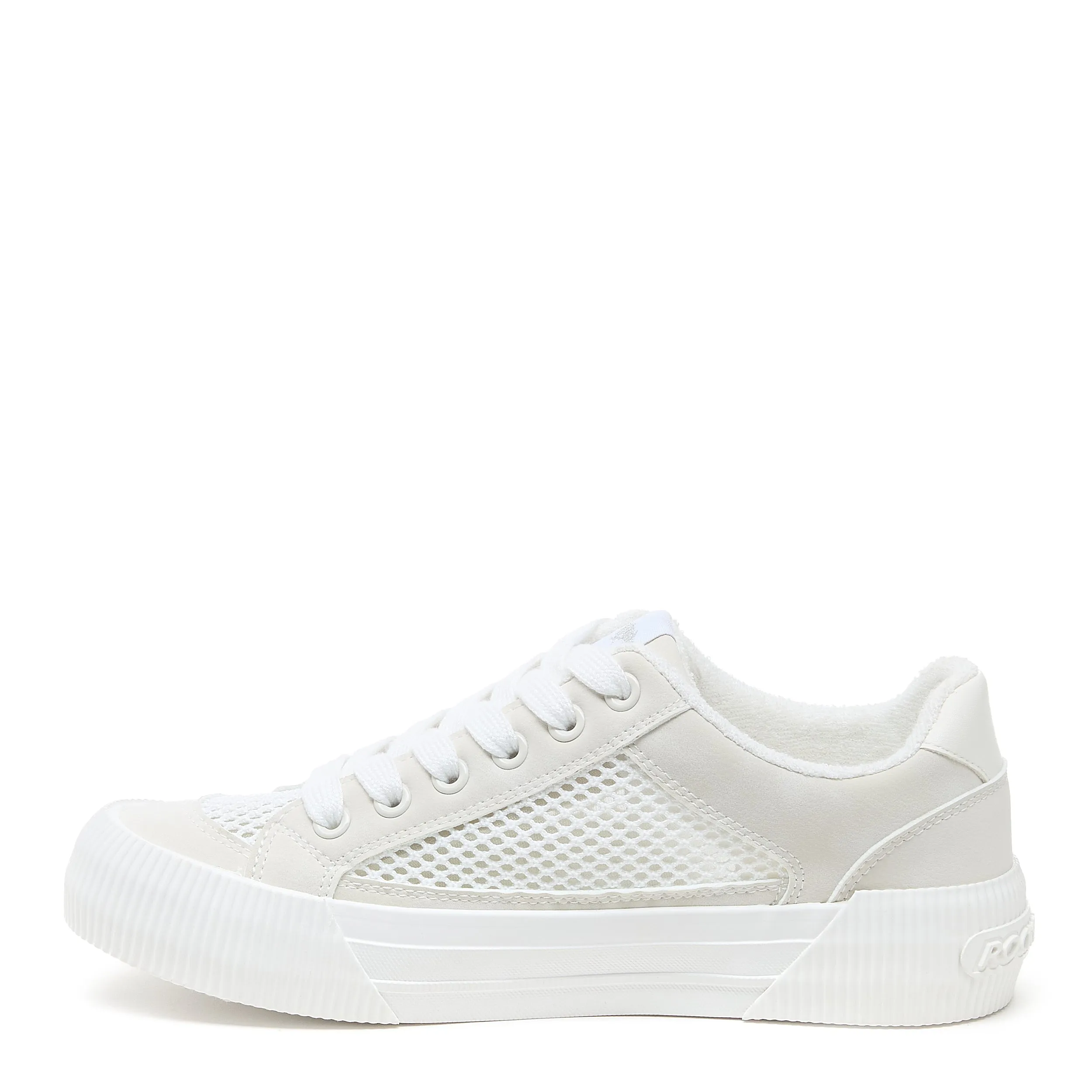 Cheery White Mesh Colour Blocked