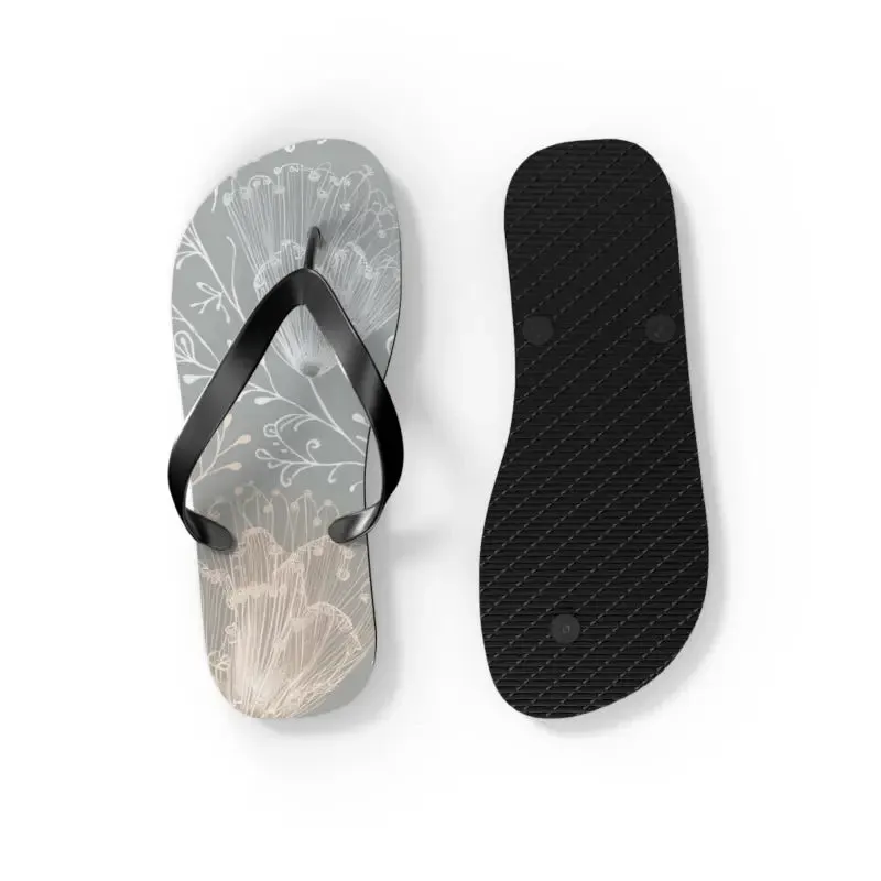 Chic Delicate Flowers Flip Flops for Summer Comfort
