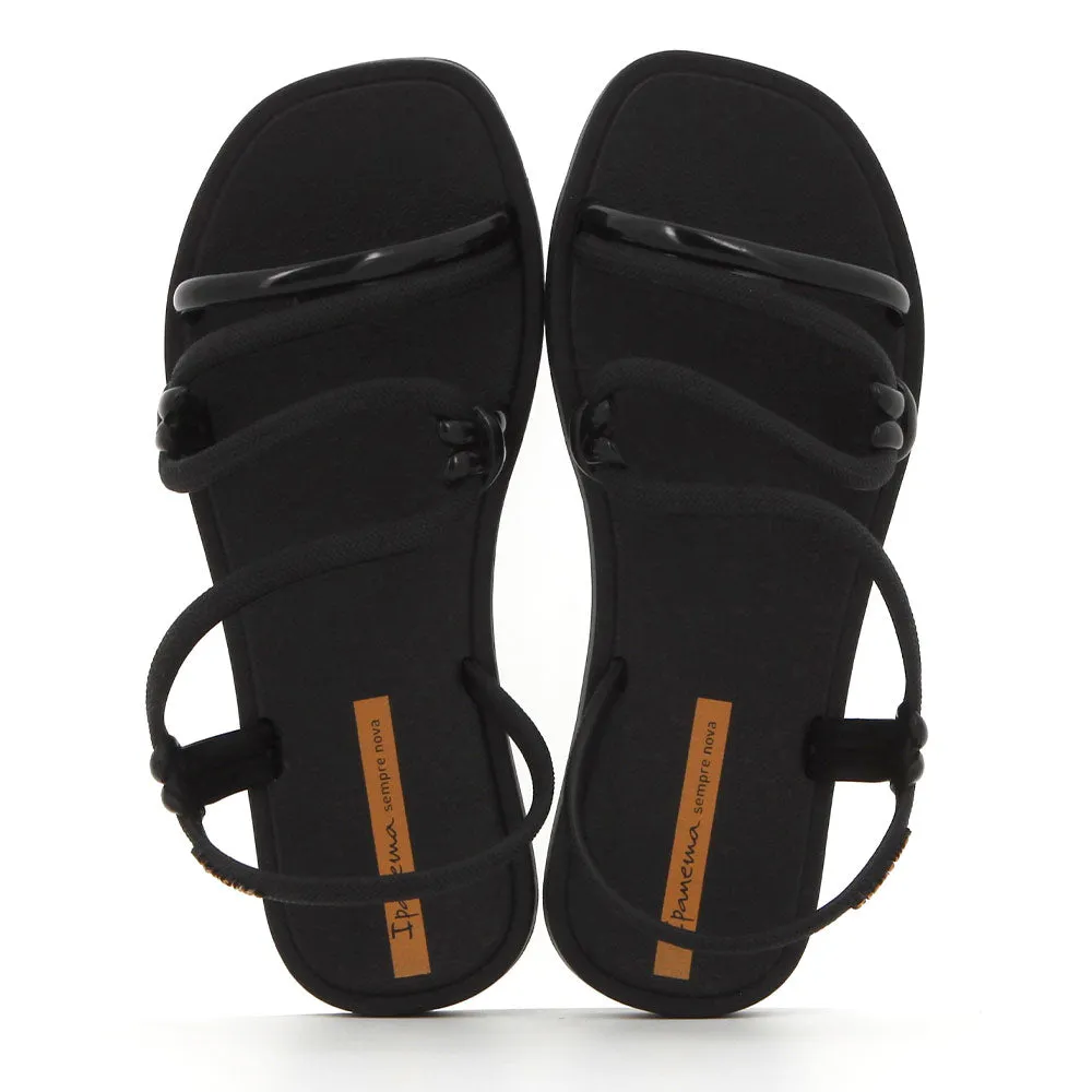 Ipanema Strappy Sandal With Back Strap - Black