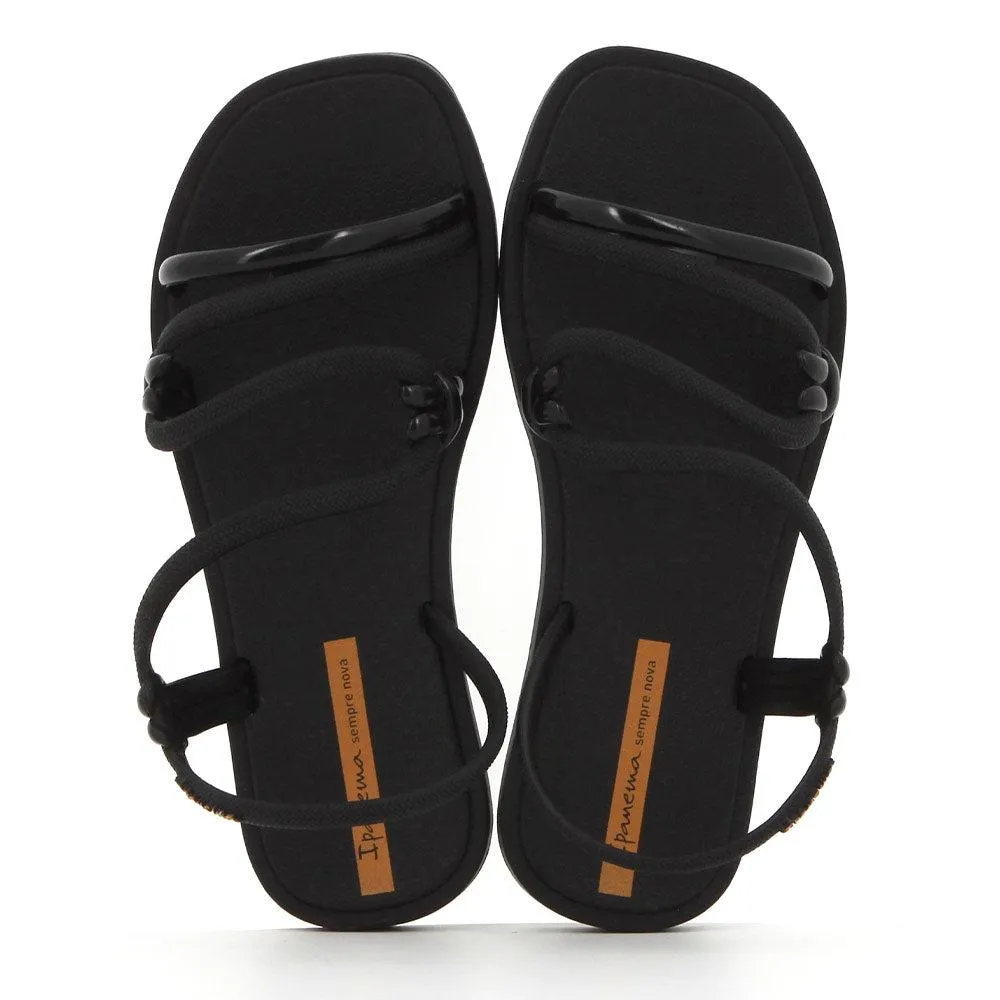 Ipanema Strappy Sandal With Back Strap - Black