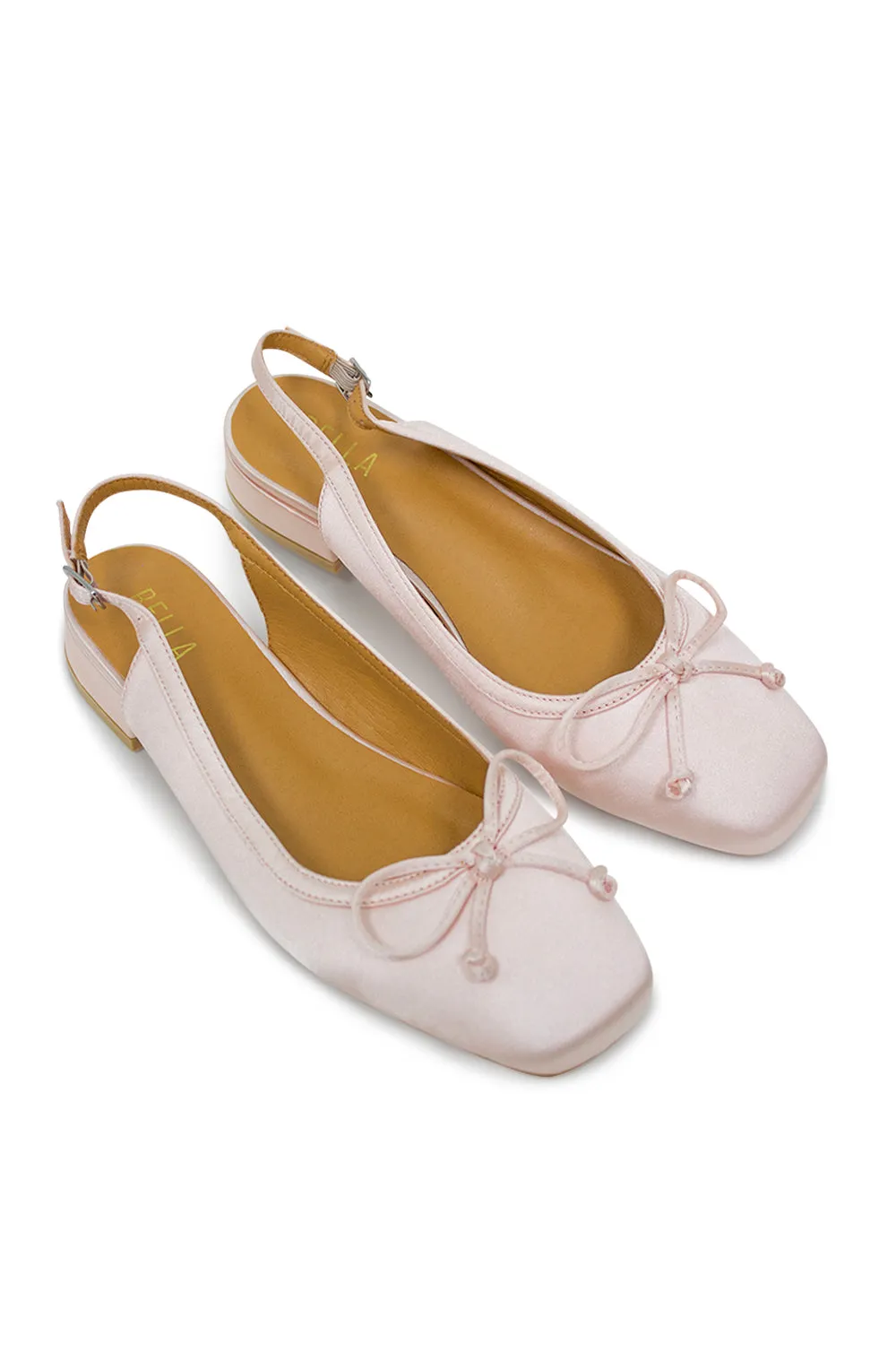 Iris Slingback Ballet Flat - Pink Satin