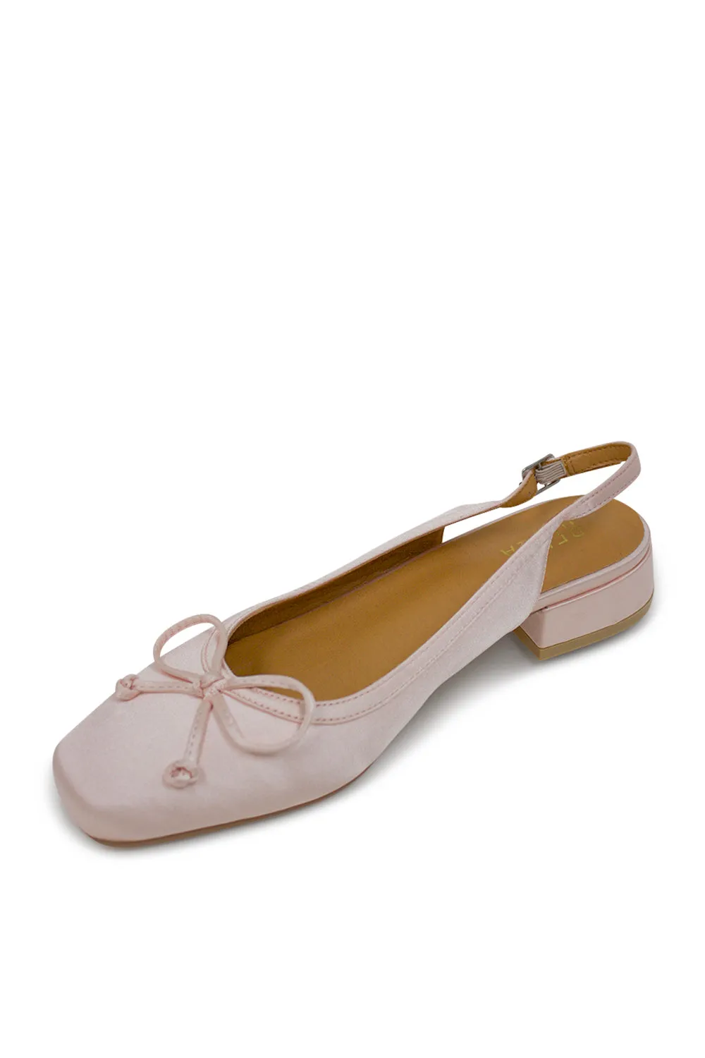 Iris Slingback Ballet Flat - Pink Satin