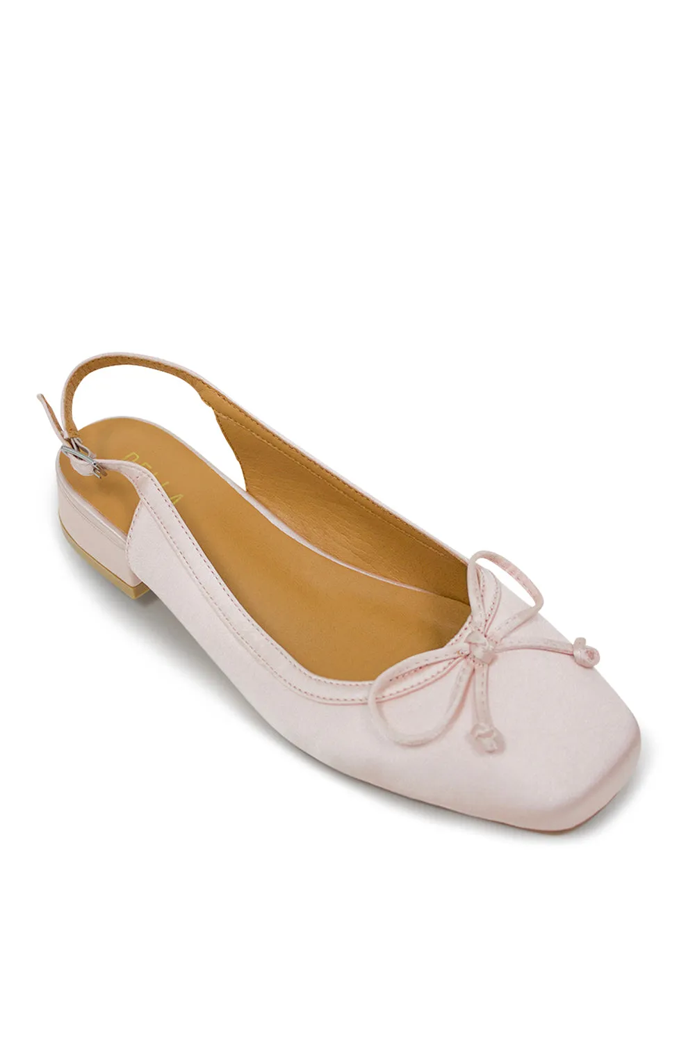 Iris Slingback Ballet Flat - Pink Satin
