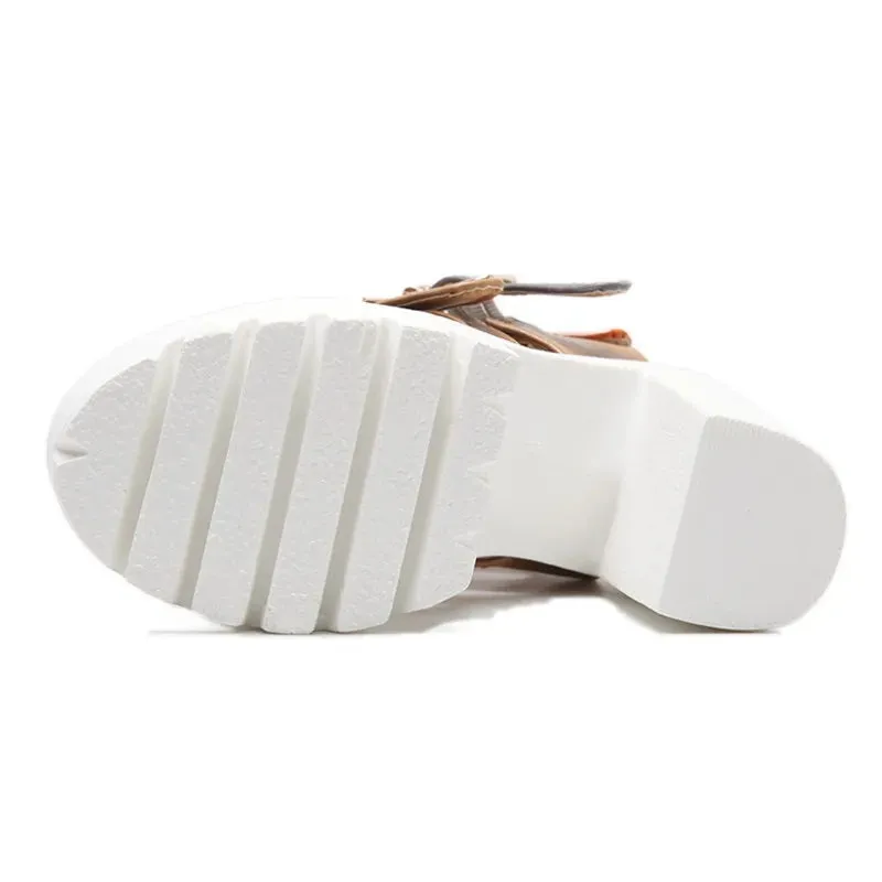 Joskaa 2024 New Fashion Gladiator Chunky Sandals