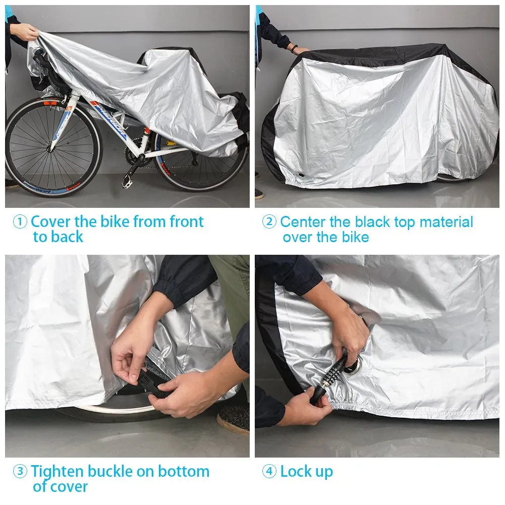 Kartech Bicycle Cover Waterproof Bike Dust Rain Protector UV Sun Duty Outdoor