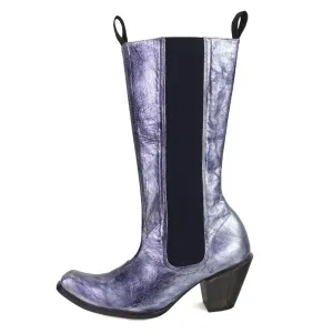 Long Gaucho - Silver - Distressed & Antiqued