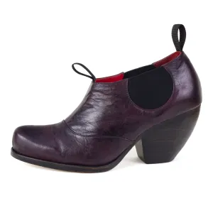 Marlene Ankle Boot - Oxblood - Antiqued