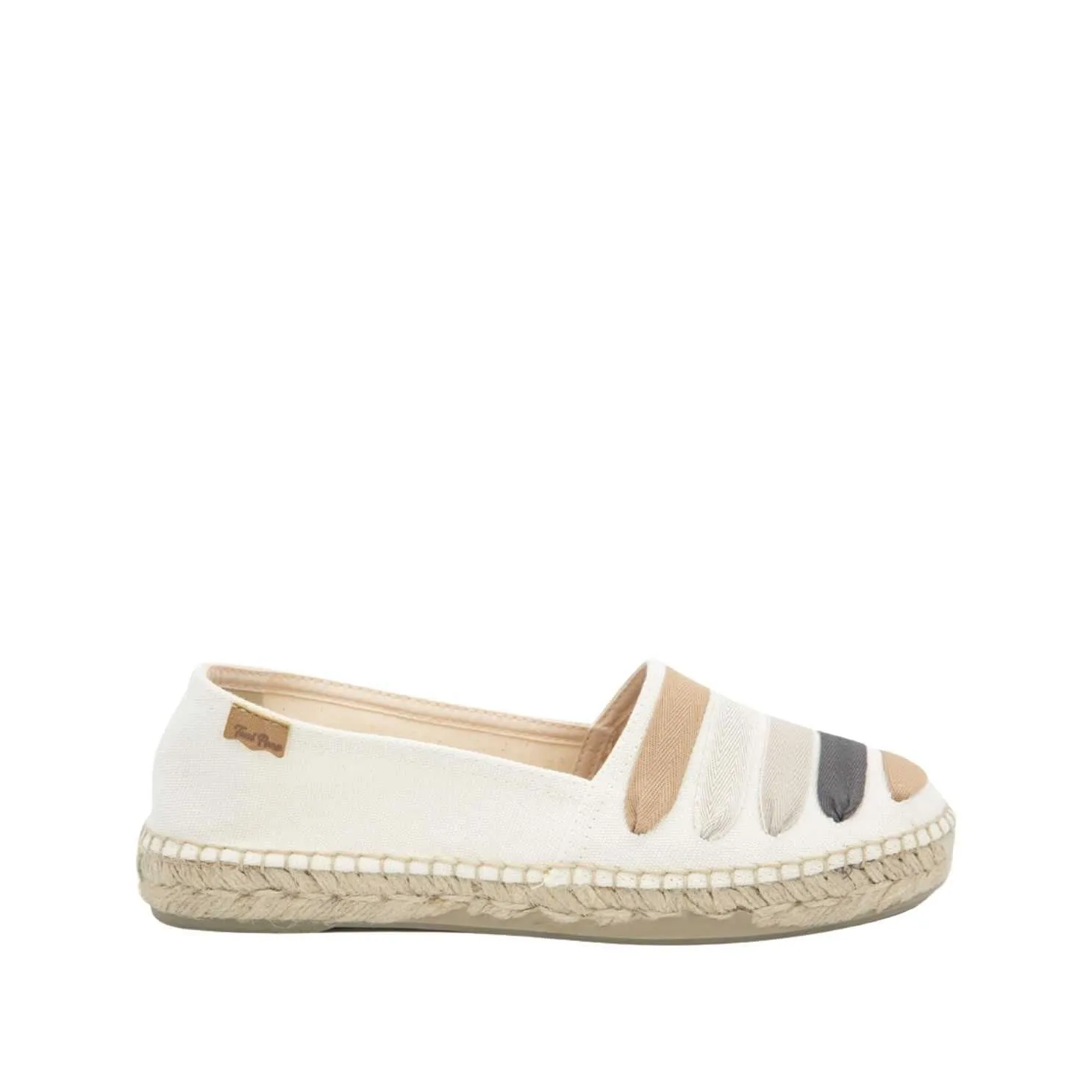Multicolor Cotton Blend Espadrilles for Women - Rose-CM