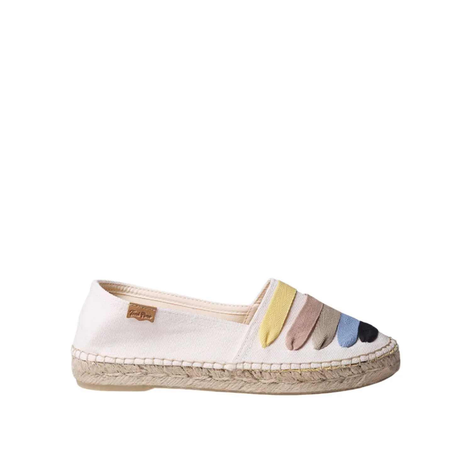 Multicolor Cotton Blend Espadrilles for Women - Rose-CM