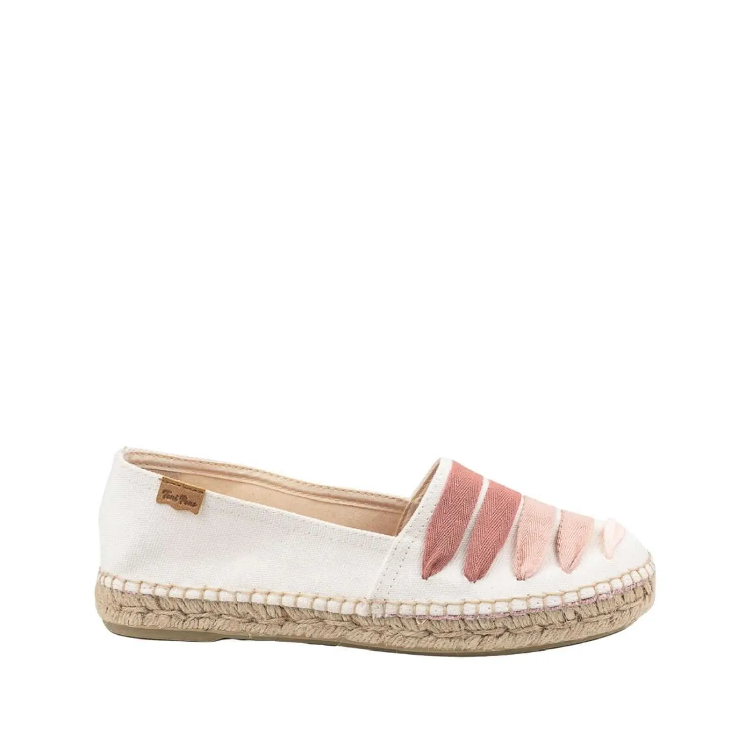 Multicolor Cotton Blend Espadrilles for Women - Rose-CM