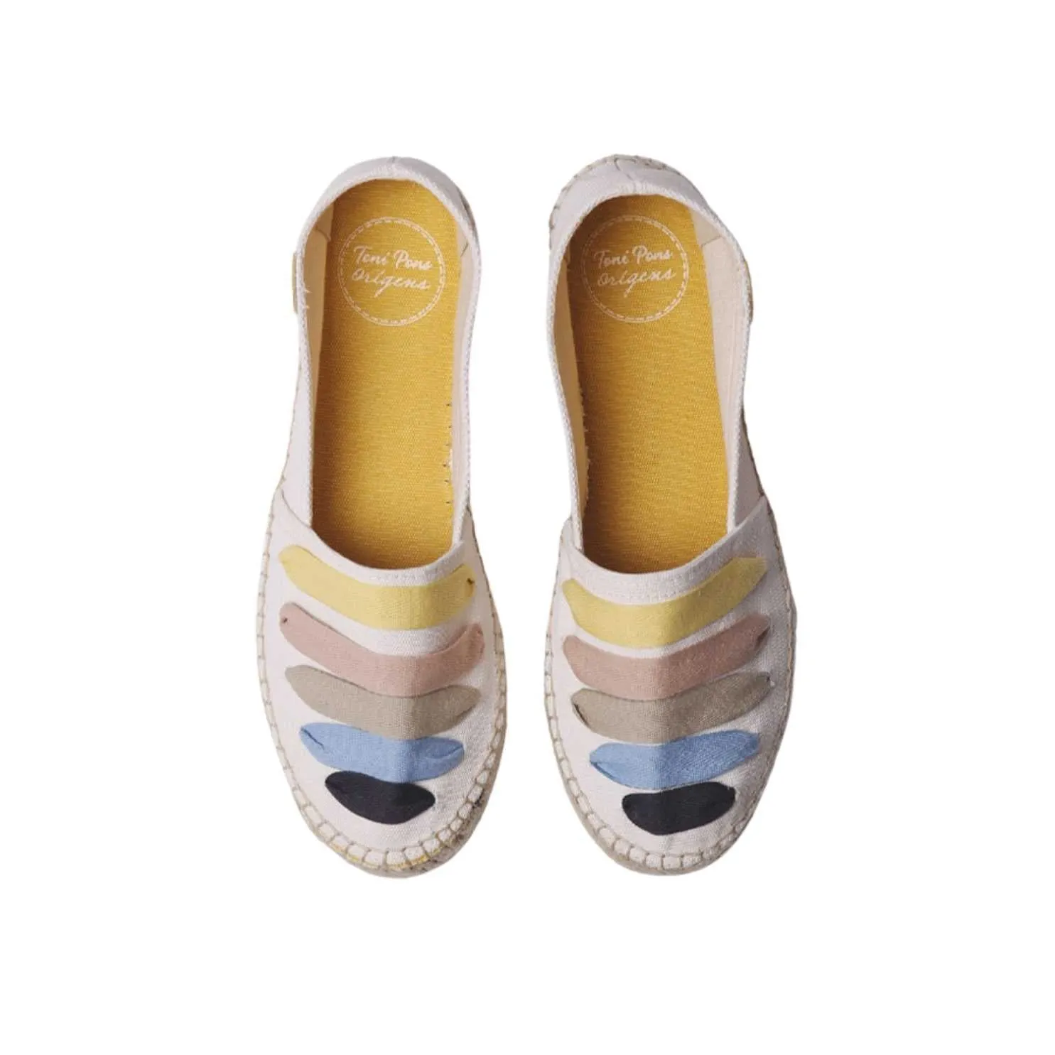 Multicolor Cotton Blend Espadrilles for Women - Rose-CM