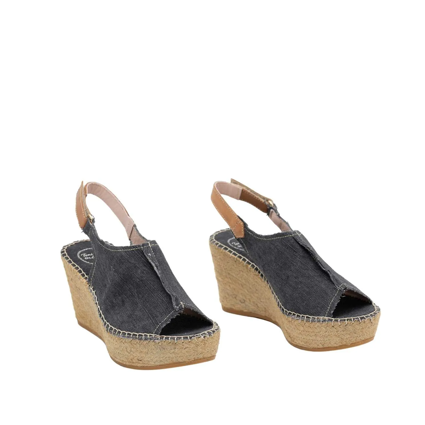 Plain Canvas Wedge Espadrille for Women - Lugano
