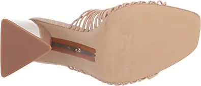 Sam Edelman Laurette Almond Multistraps Slip On Open Toe Block Heel Sandals