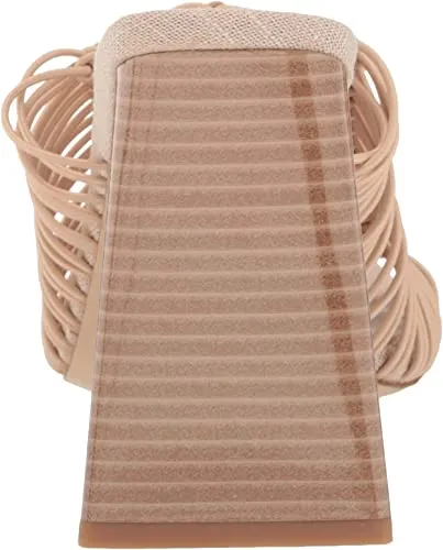 Sam Edelman Laurette Almond Multistraps Slip On Open Toe Block Heel Sandals