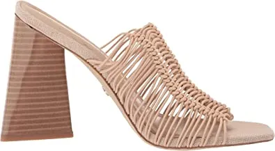 Sam Edelman Laurette Almond Multistraps Slip On Open Toe Block Heel Sandals