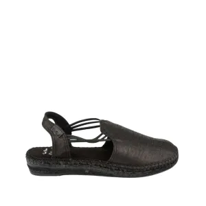 Silk Wedge Espadrille for Women - Neus-BK