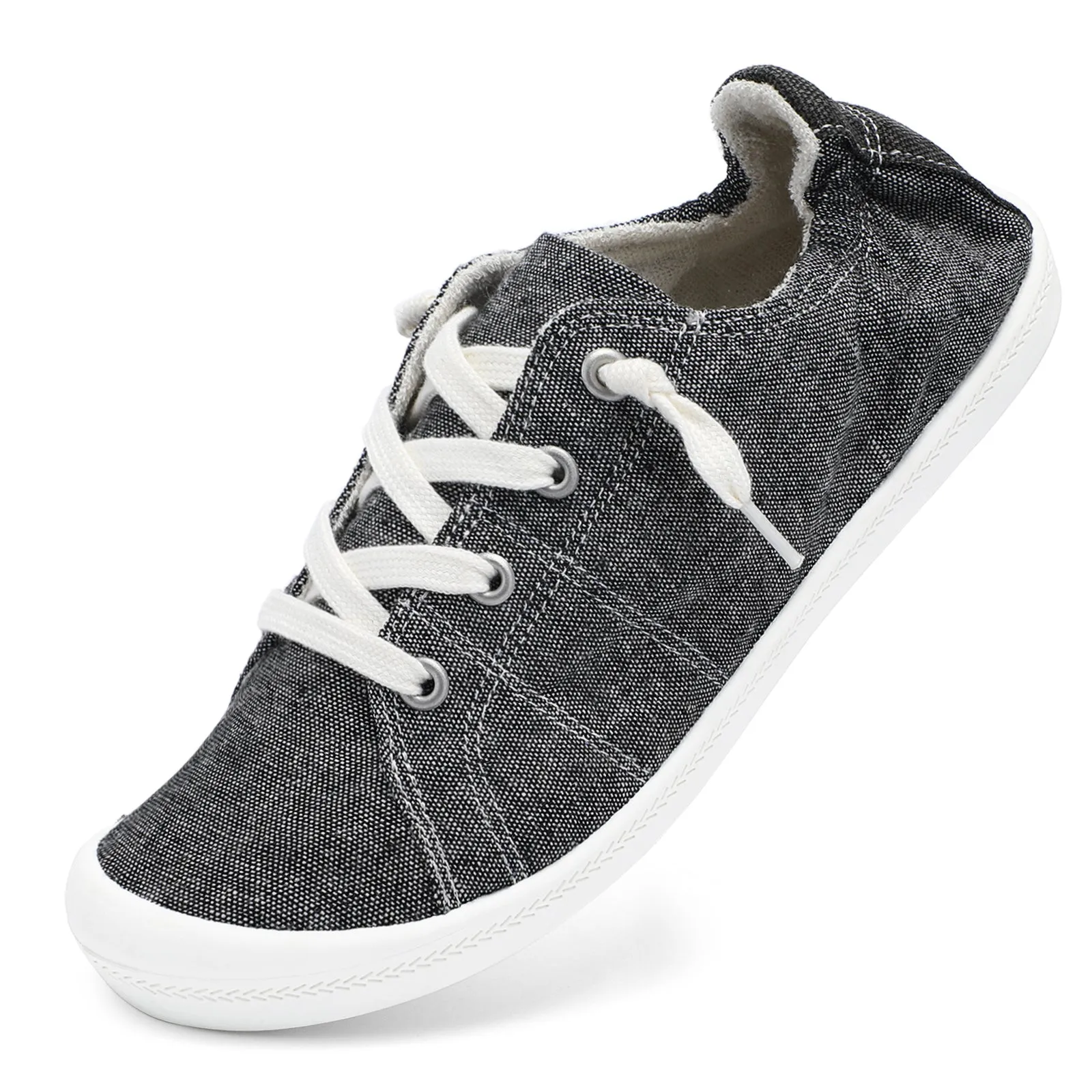 STQ Womens Slip On Sneakers, Comfort Casual Canvas Shoes