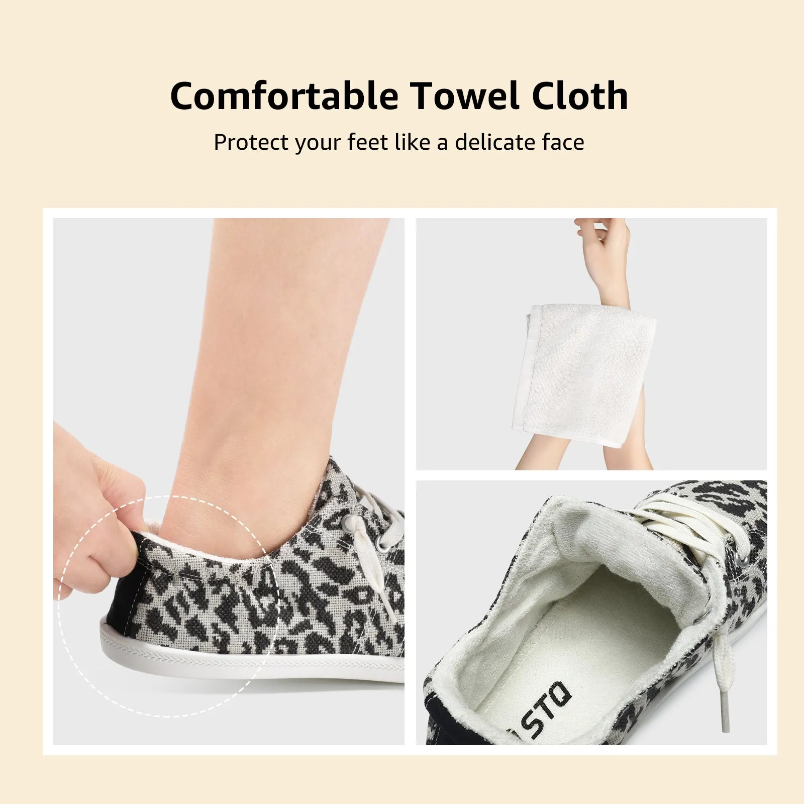 STQ Womens Slip On Sneakers, Comfort Casual Canvas Shoes