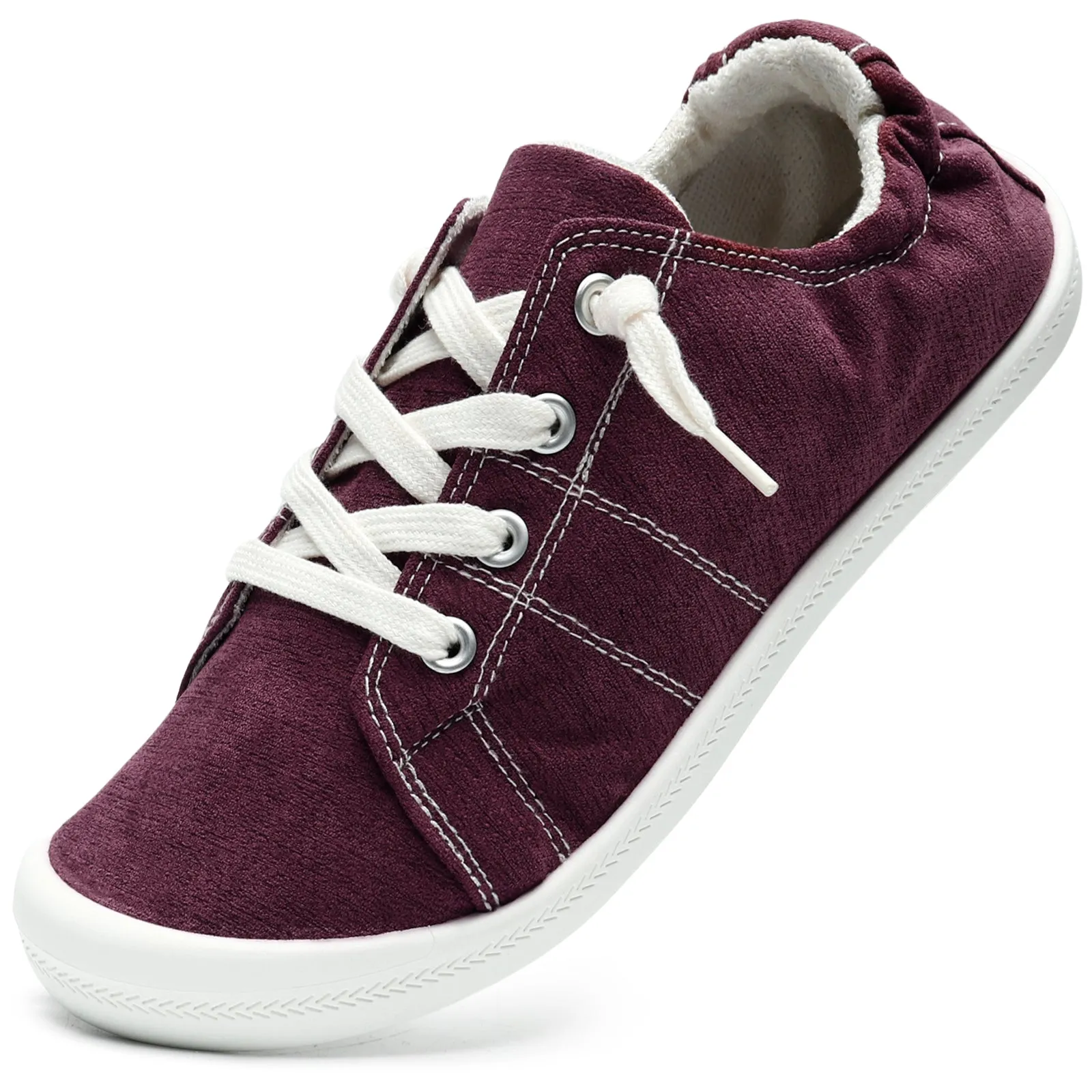 STQ Womens Slip On Sneakers, Comfort Casual Canvas Shoes