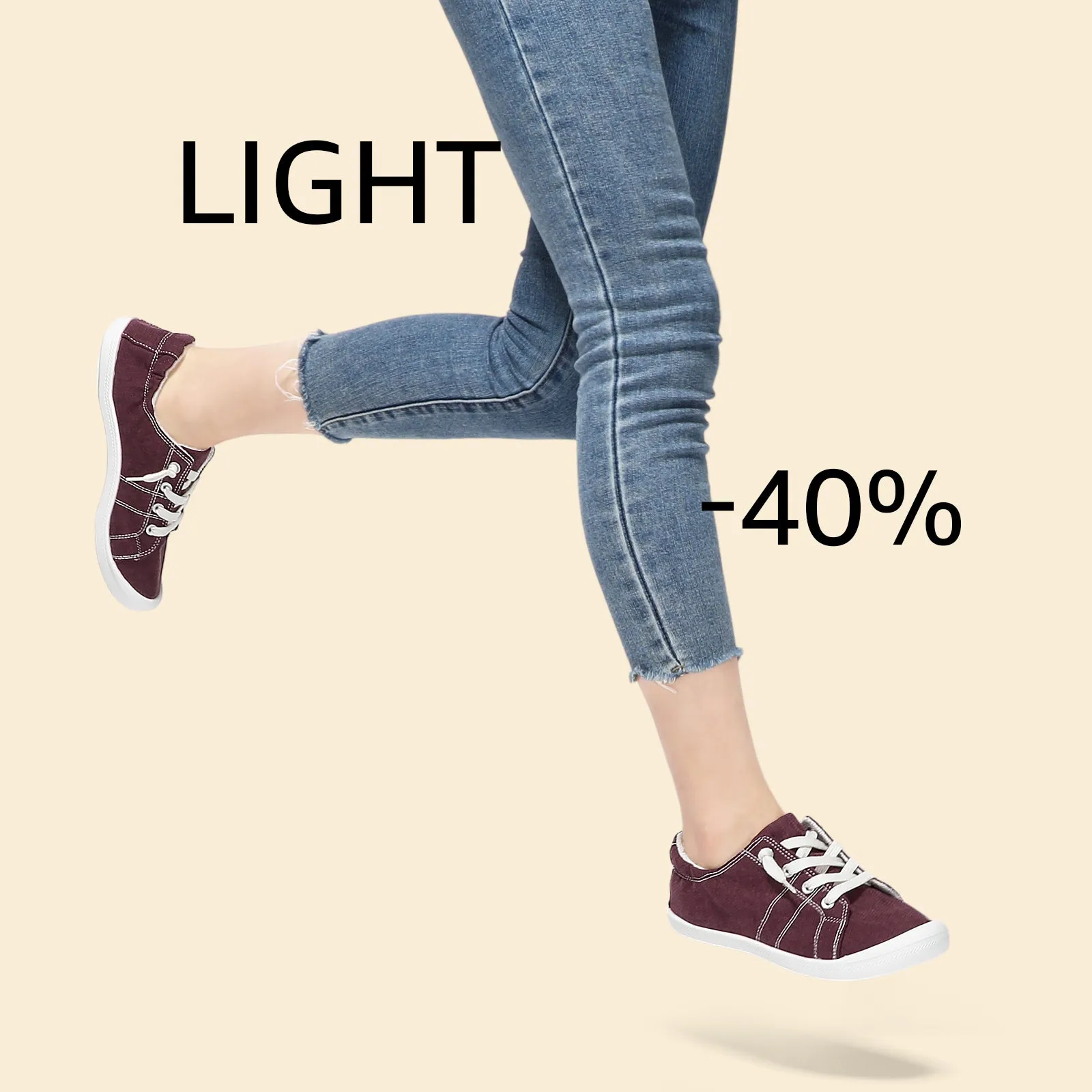 STQ Womens Slip On Sneakers, Comfort Casual Canvas Shoes