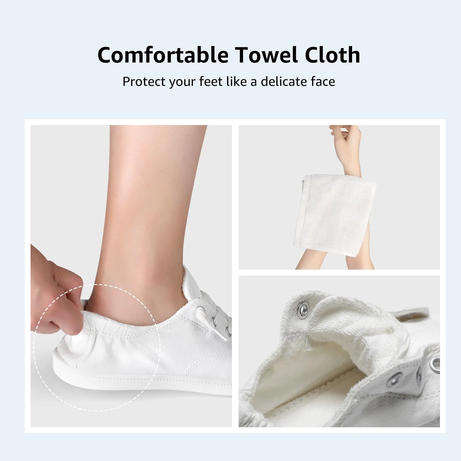 STQ Womens Slip On Sneakers, Comfort Casual Canvas Shoes