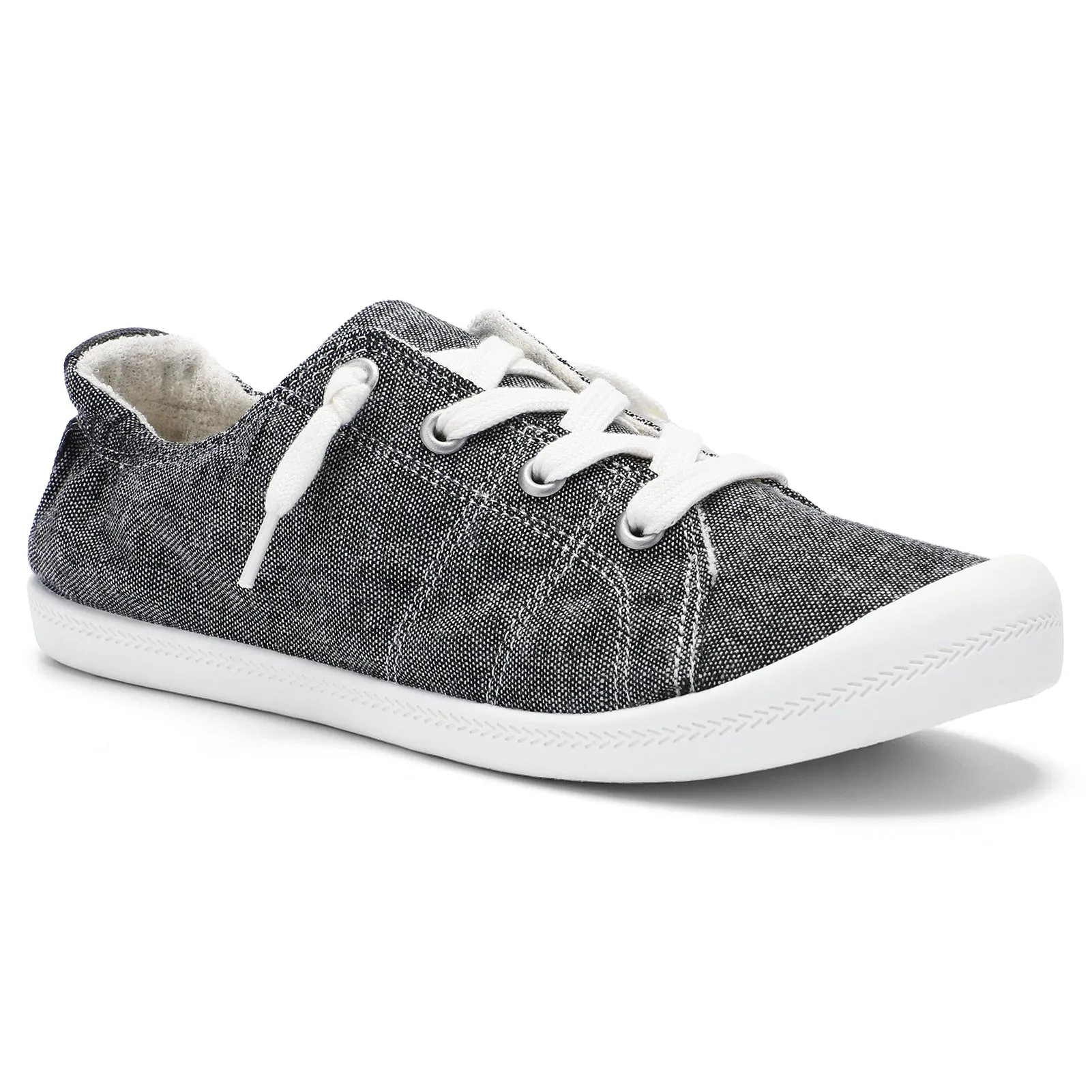 STQ Womens Slip On Sneakers, Comfort Casual Canvas Shoes