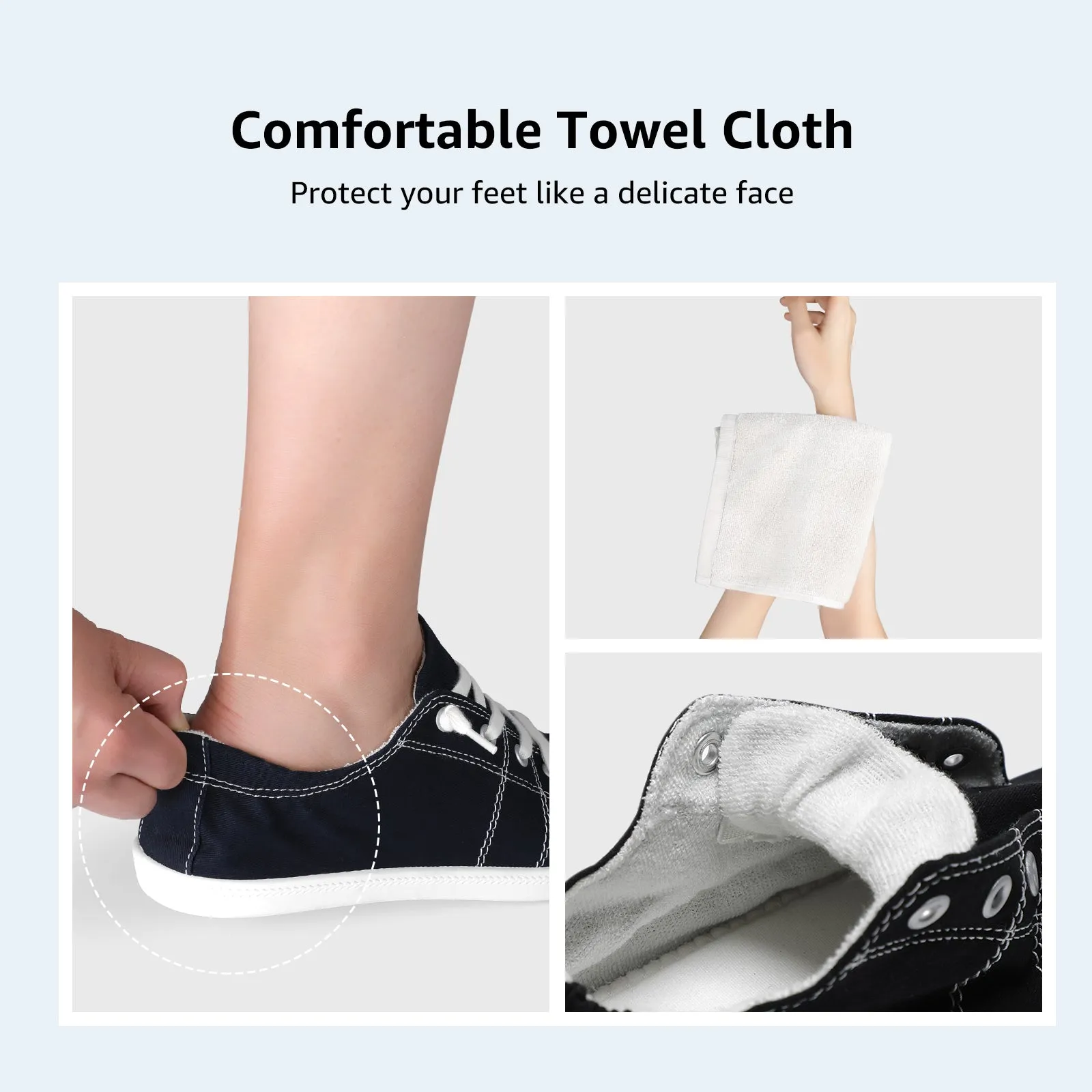 STQ Womens Slip On Sneakers, Comfort Casual Canvas Shoes