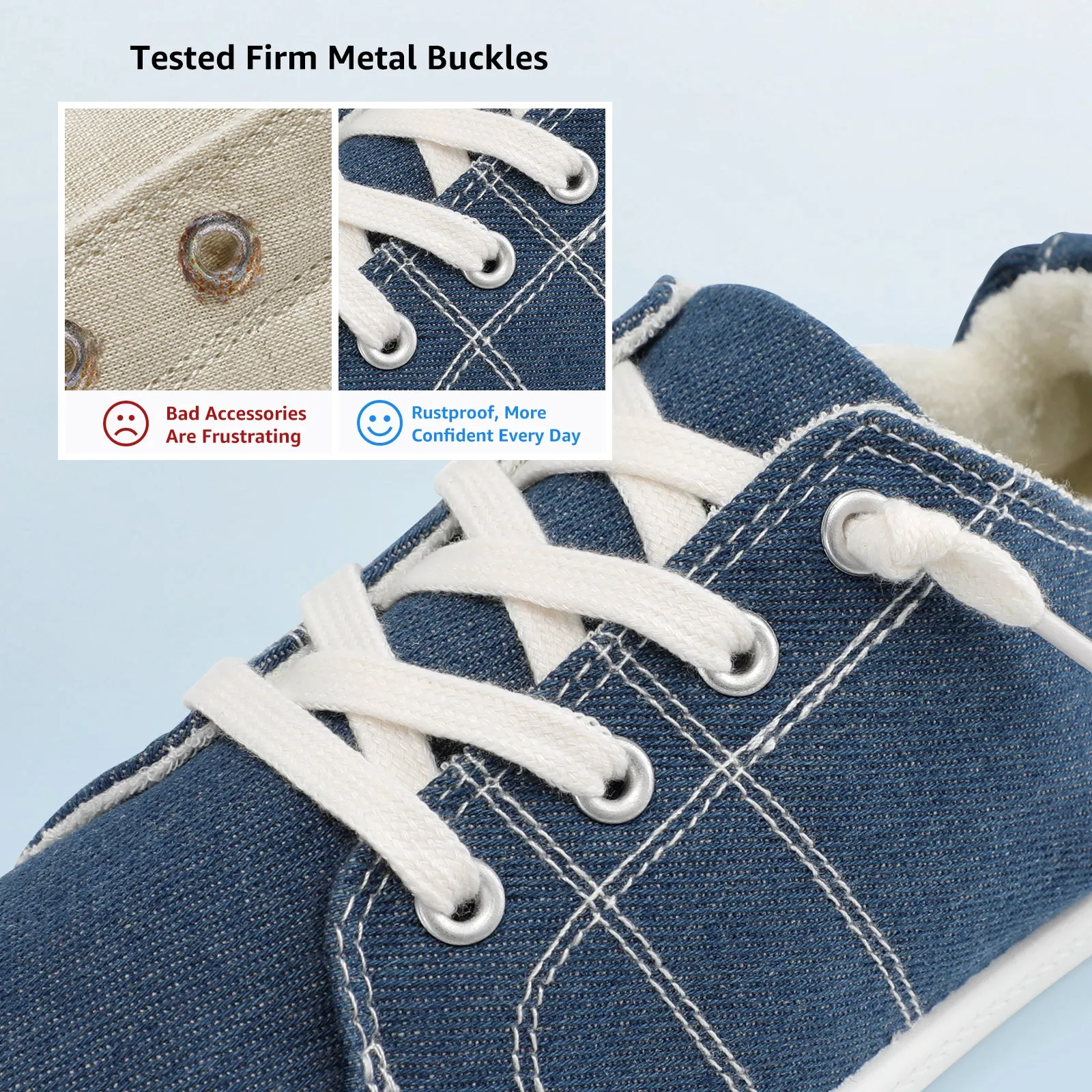 STQ Womens Slip On Sneakers, Comfort Casual Canvas Shoes