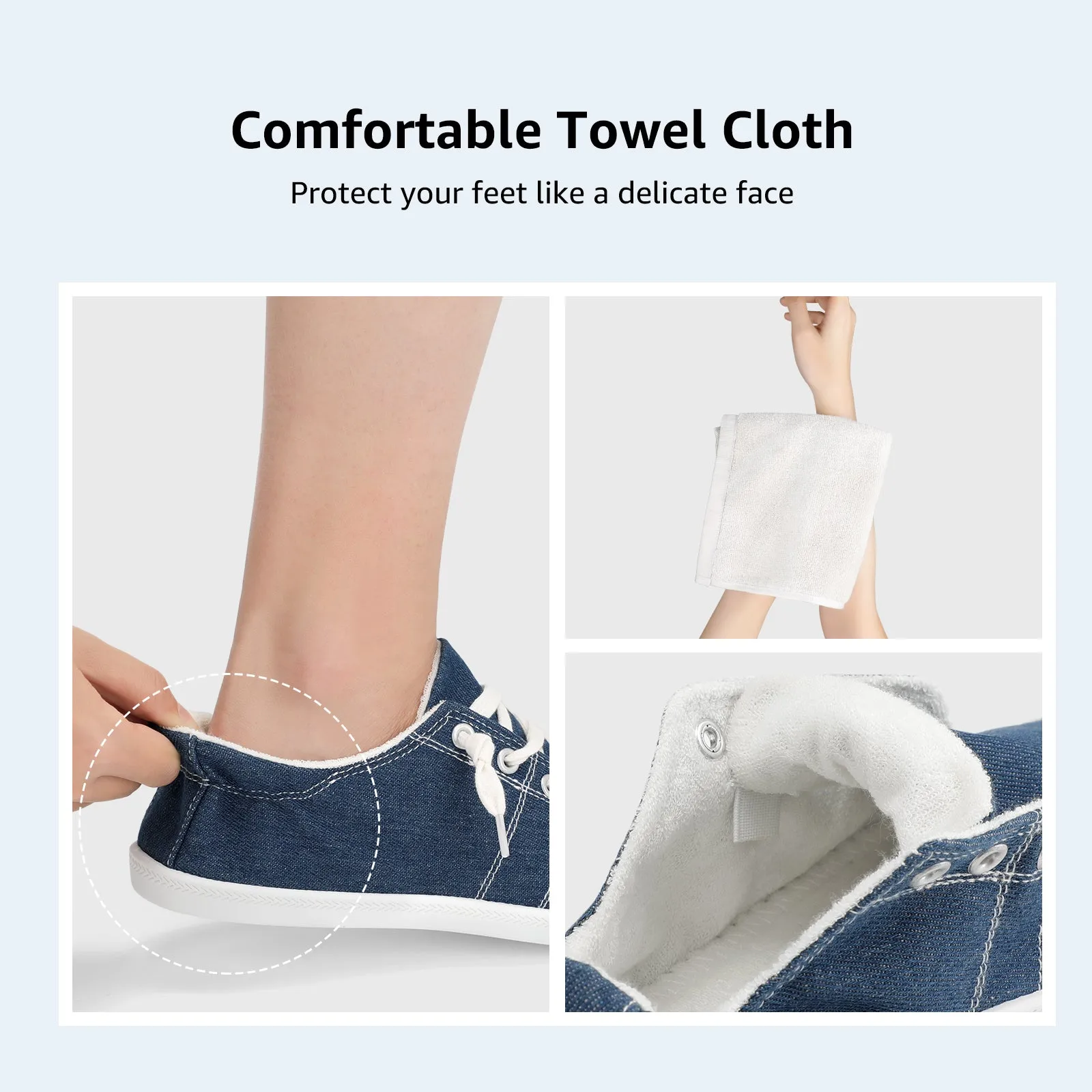 STQ Womens Slip On Sneakers, Comfort Casual Canvas Shoes