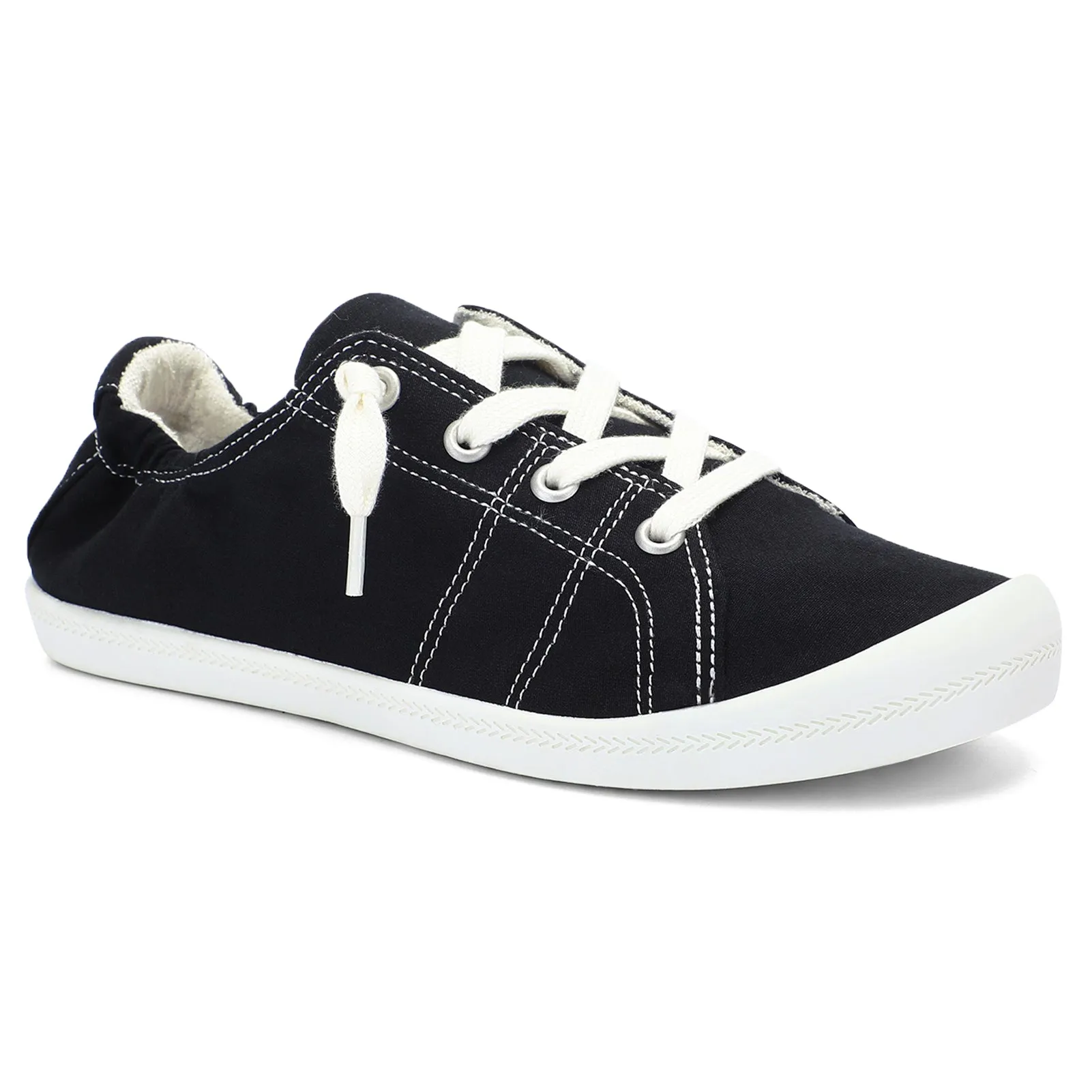 STQ Womens Slip On Sneakers, Comfort Casual Canvas Shoes