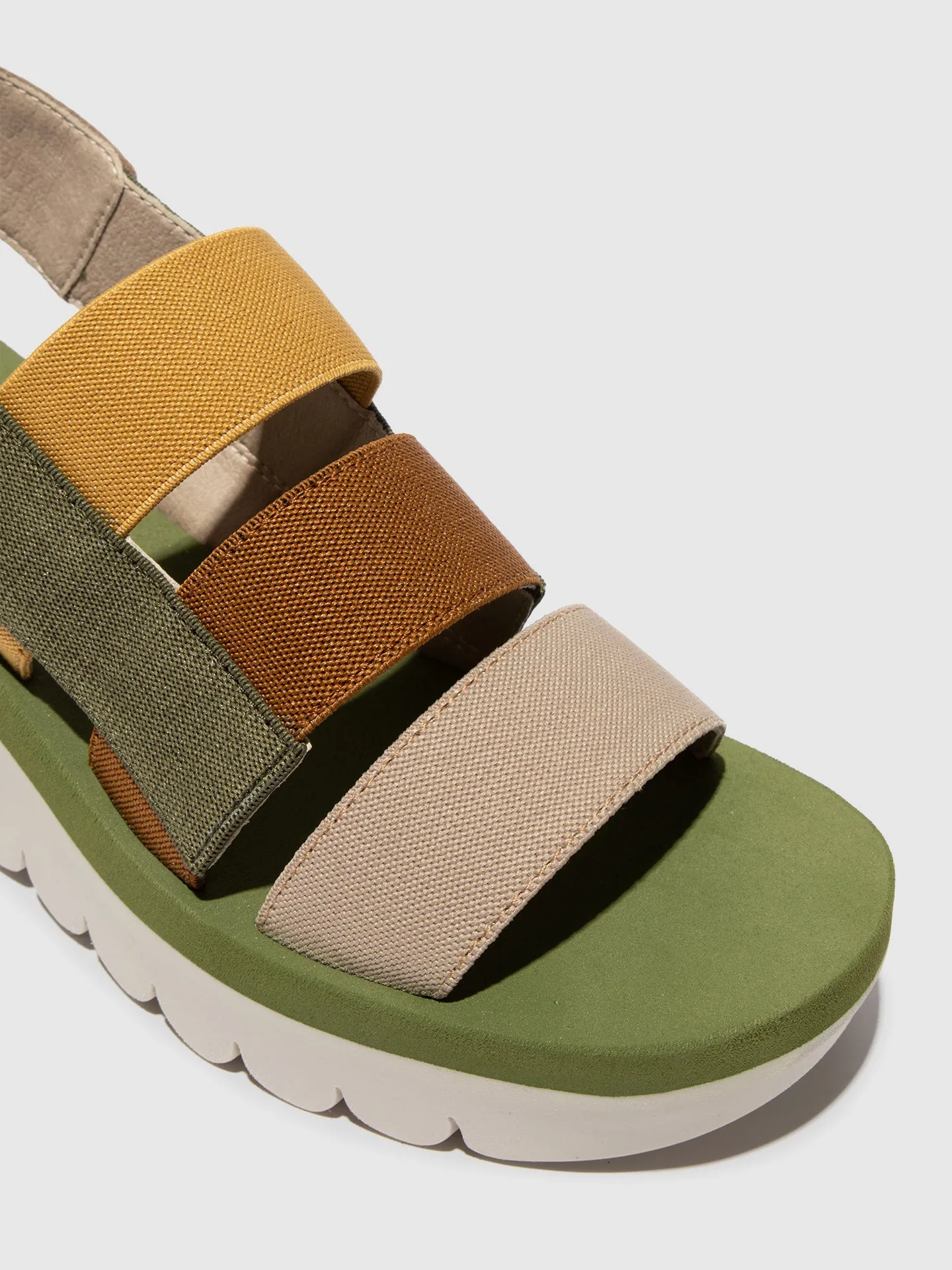 Strappy Sandals YERE847FLY CLOUD/MULTICOLOR/ARMY GREEN