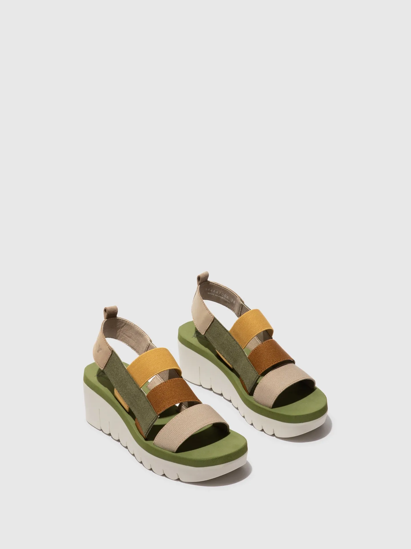 Strappy Sandals YERE847FLY CLOUD/MULTICOLOR/ARMY GREEN