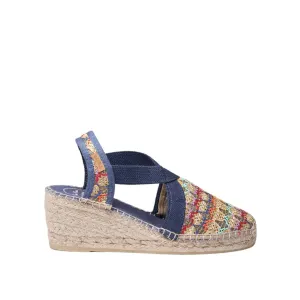 Vegan Multicolored Wedge Espadrille For Women - Terra-TT