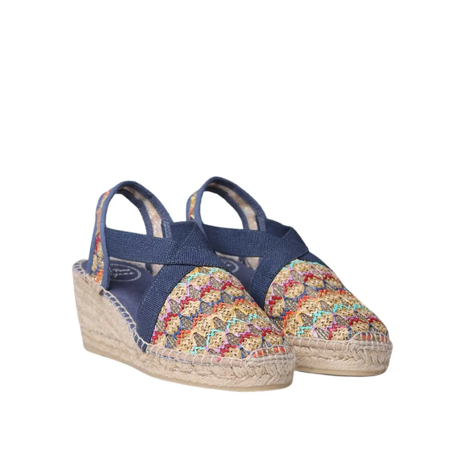 Vegan Multicolored Wedge Espadrille For Women - Terra-TT