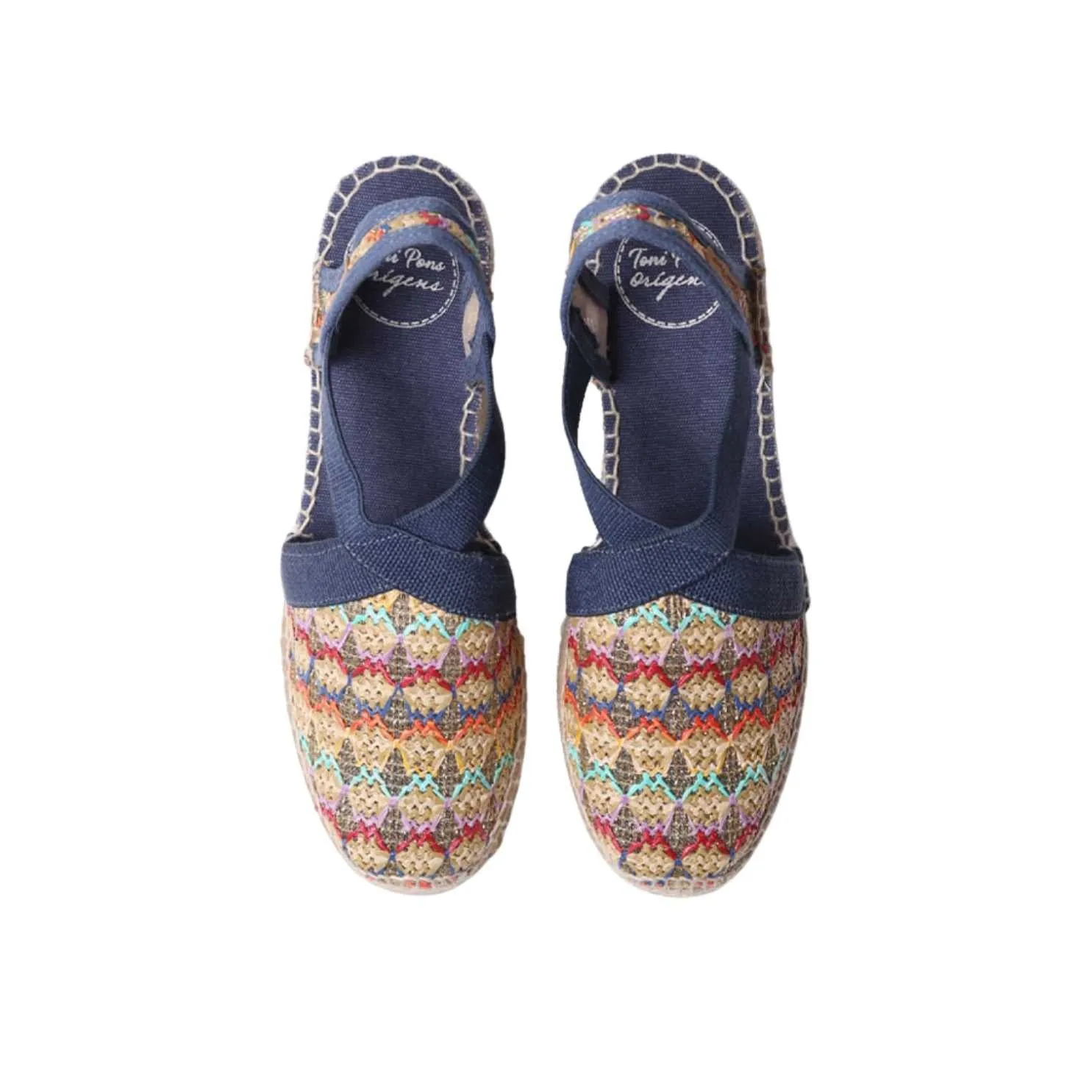 Vegan Multicolored Wedge Espadrille For Women - Terra-TT