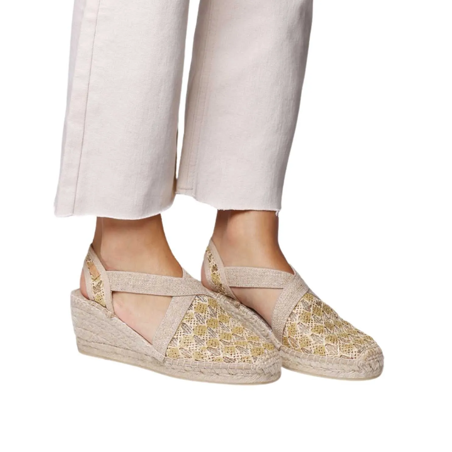 Vegan Multicolored Wedge Espadrille For Women - Terra-TT