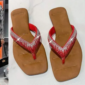 Women's Rhinestone Slide Sandals 61384515C